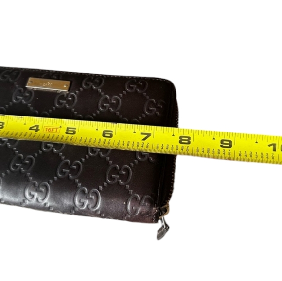 🤎💯Authentic Chocolate Brown Guccissima Zip Around Wallet🤎 - Picture 3 of 13
